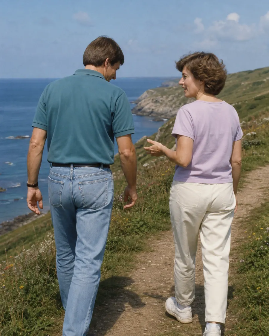 Hetzelfde paar op vakantie, jaren later